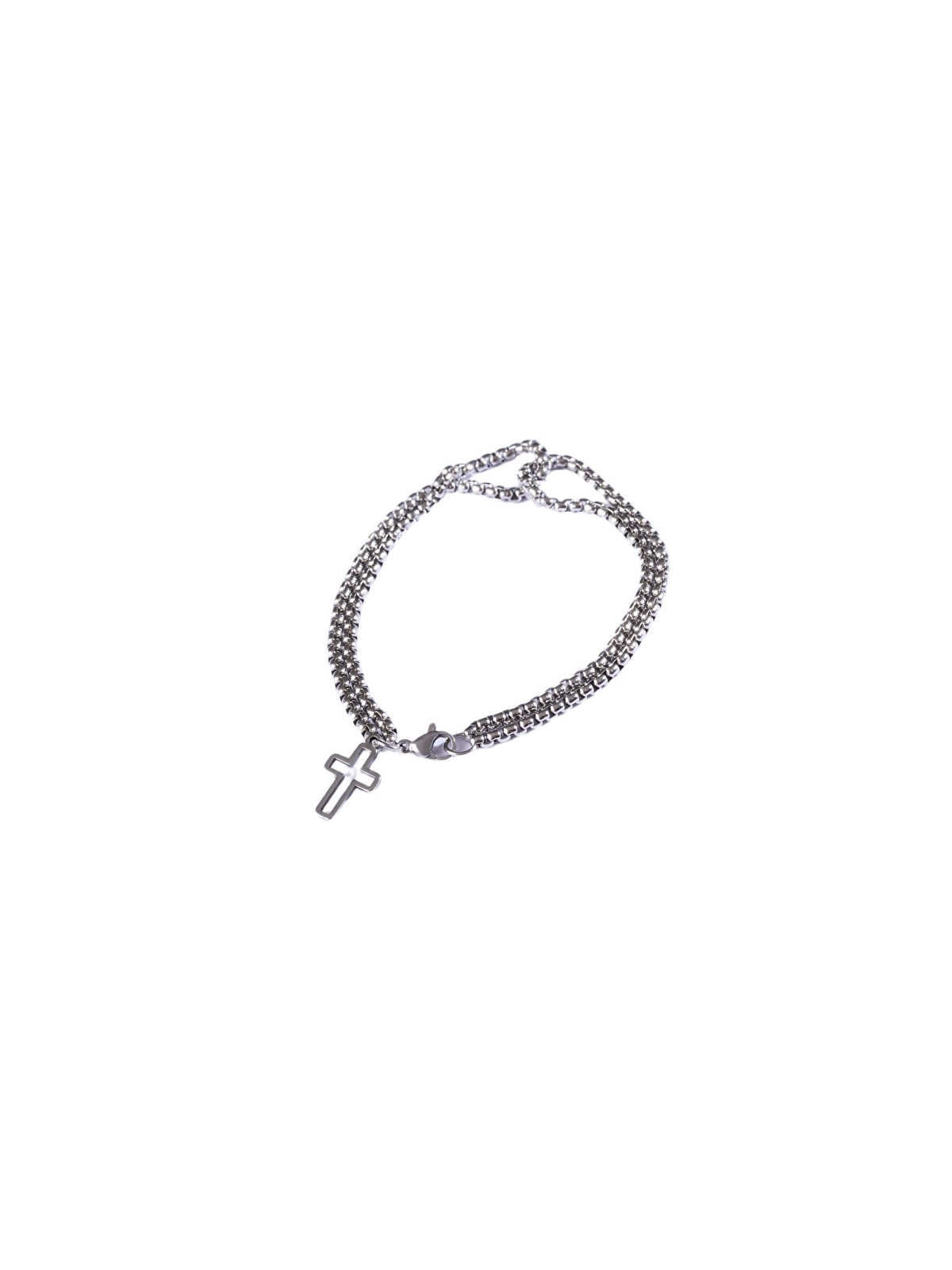 Marc Malone Bracciale da uomo in acciaio con croce MCGB5005S uomo