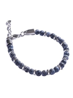 Marc Malone Bracciale da uomo con perline e agata MCGB5010 uomo