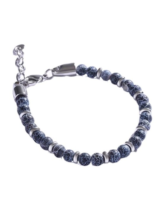 Marc Malone Bracciale da uomo con perline e agata MCGB5010 uomo