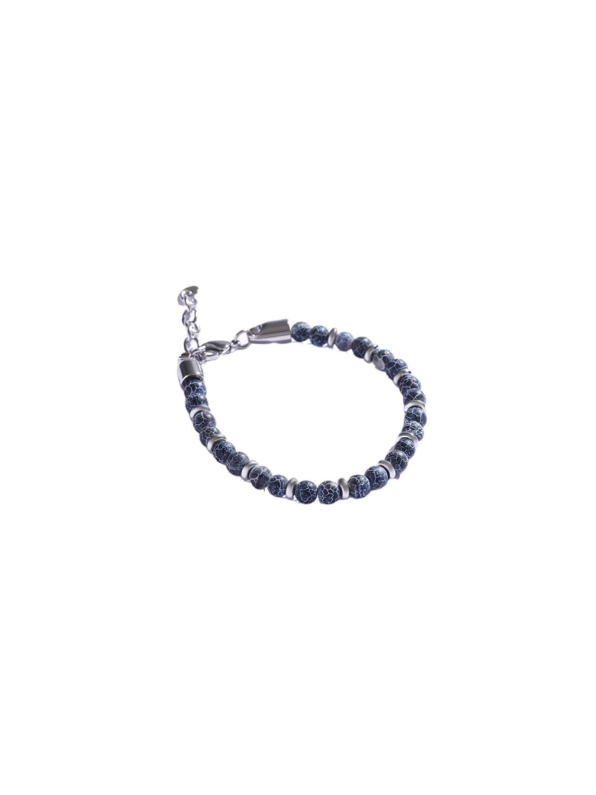 Marc Malone Bracciale da uomo con perline e agata MCGB5010 uomo