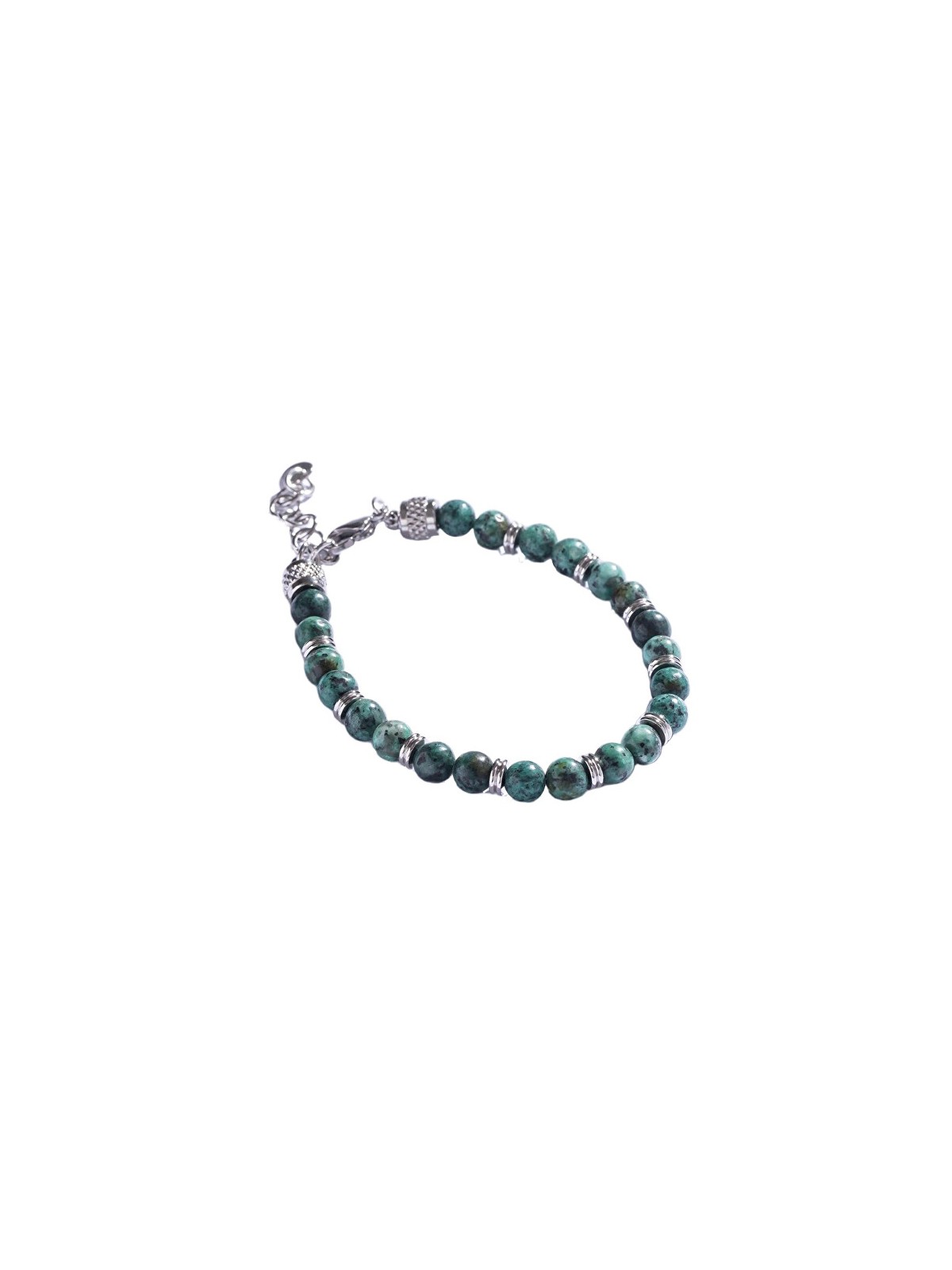 Marc Malone Bracciale da uomo con perline e diaspro africano MCGB5015 uomo