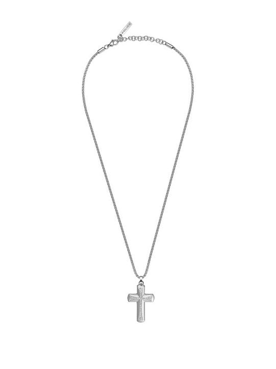 Police Collana da uomo Crossroads in acciaio PEAGN0037701 uomo