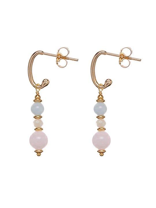 Alisia Orecchini placcati in oro con perle di morganite AL3770.01.000 donna