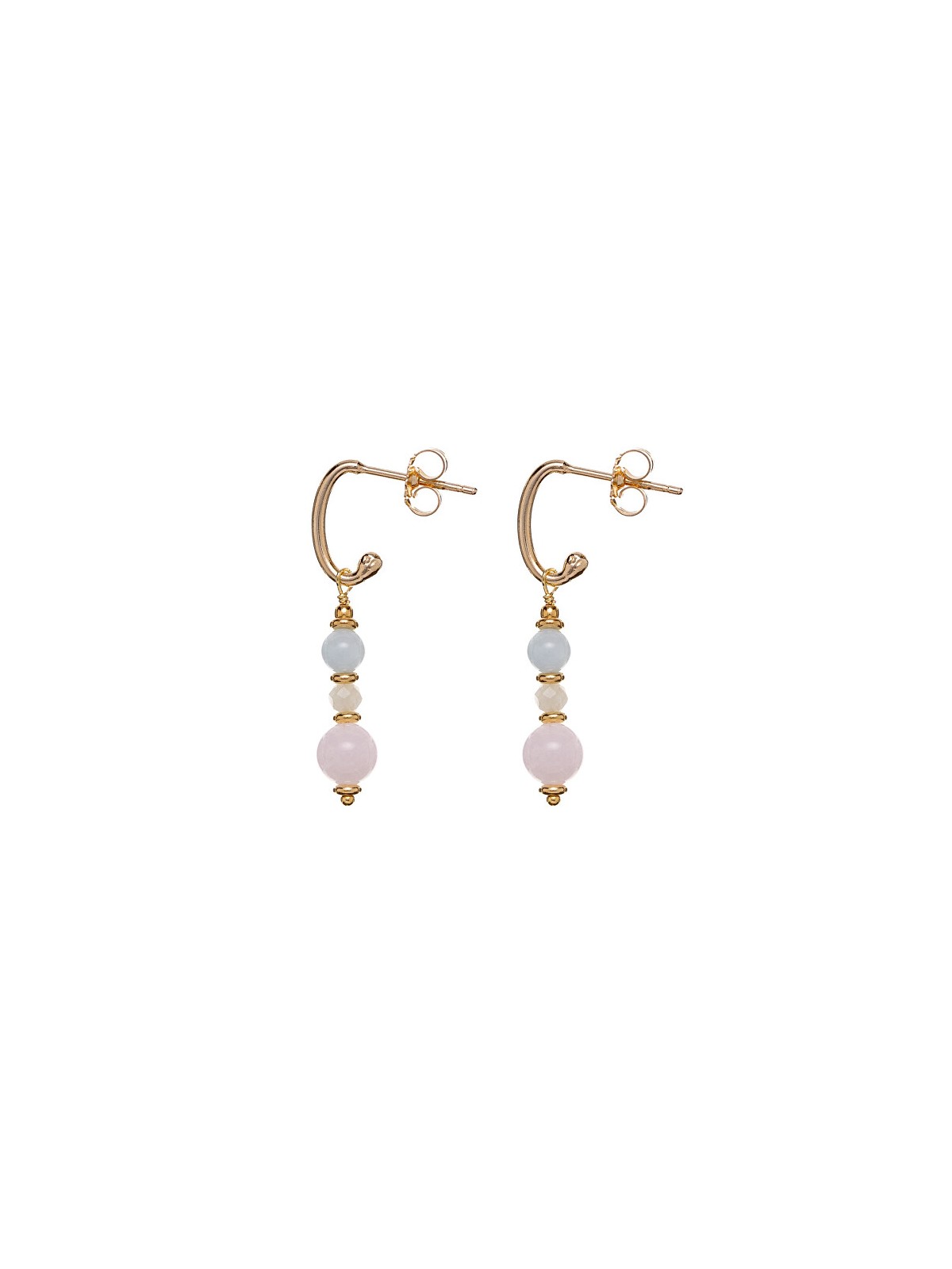 Alisia Orecchini placcati in oro con perle di morganite AL3770.01.000 donna