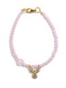 Deers Mini bracciale rosa chiaro con perline e quarzo rosa donna