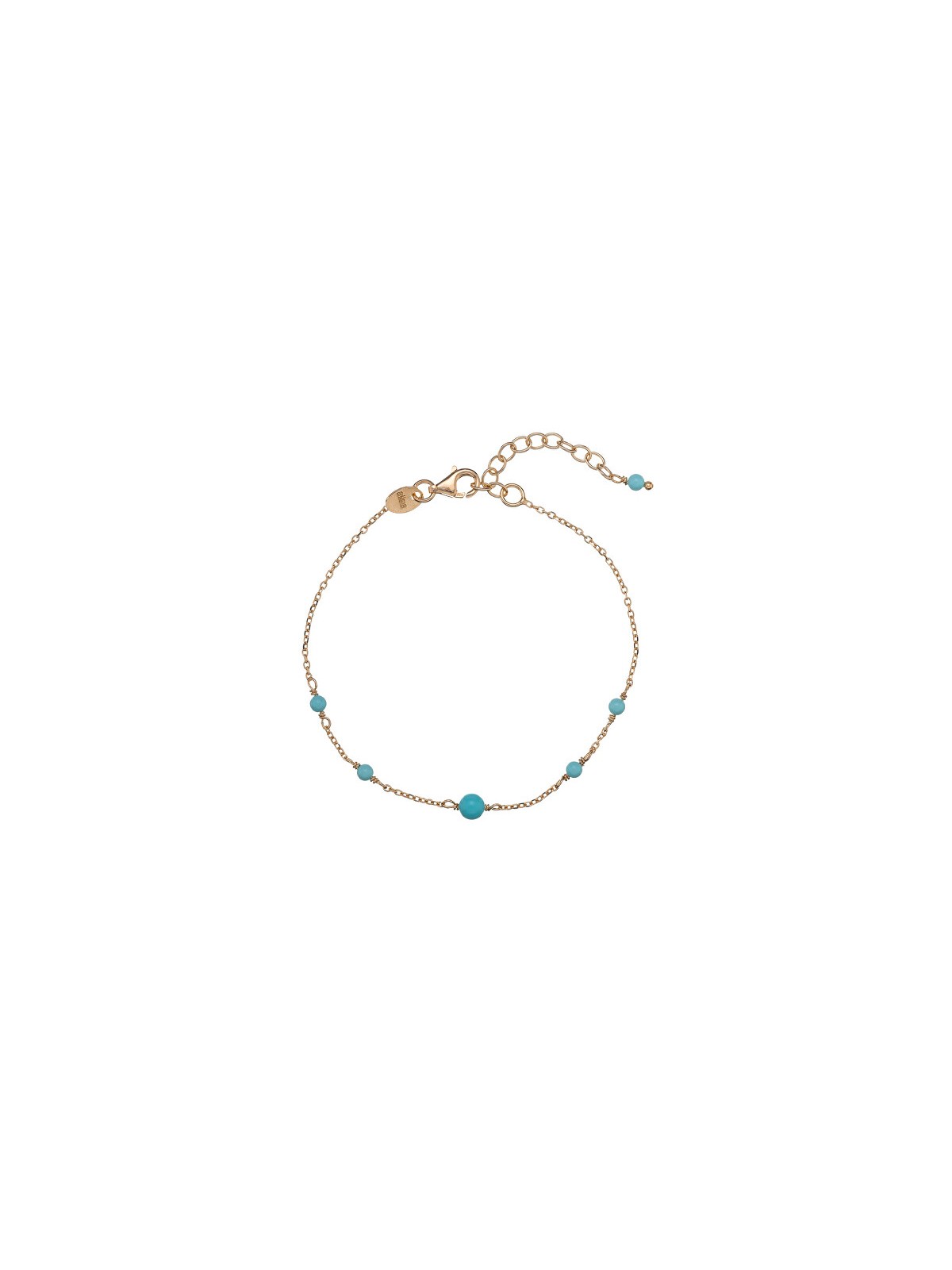 Alisia Affascinante bracciale placcato oro con turchese AL1207.01.069 donna