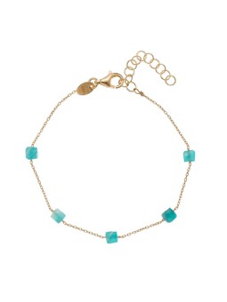 Alisia Elegante bracciale placcato oro con amazzonite AL2534.01.011 donna