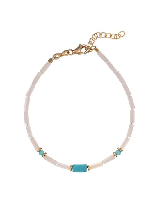 Alisia Affascinante bracciale placcato oro con turchese e madreperla AL4995.01.000 donna
