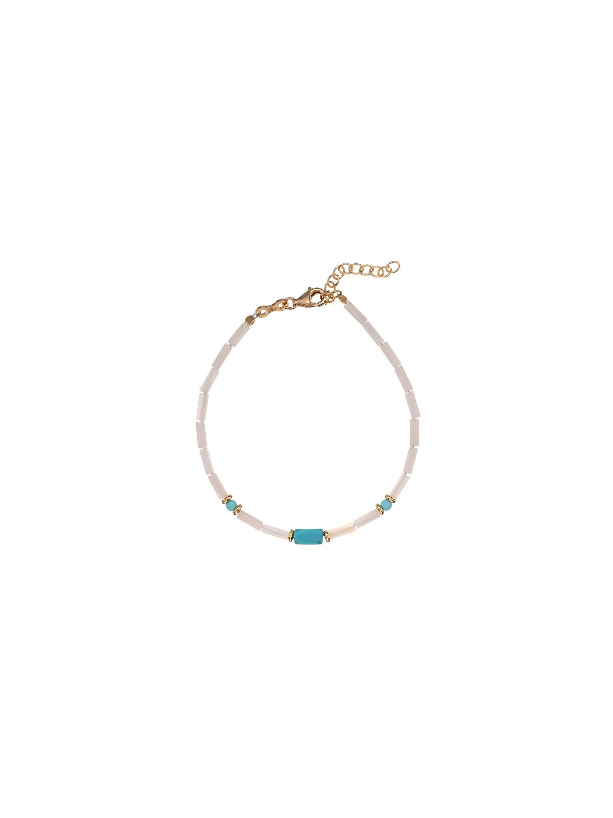 Alisia Affascinante bracciale placcato oro con turchese e madreperla AL4995.01.000 donna