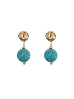 Alisia Orecchini pendenti placcati oro con turchese AL5075.01.069 donna