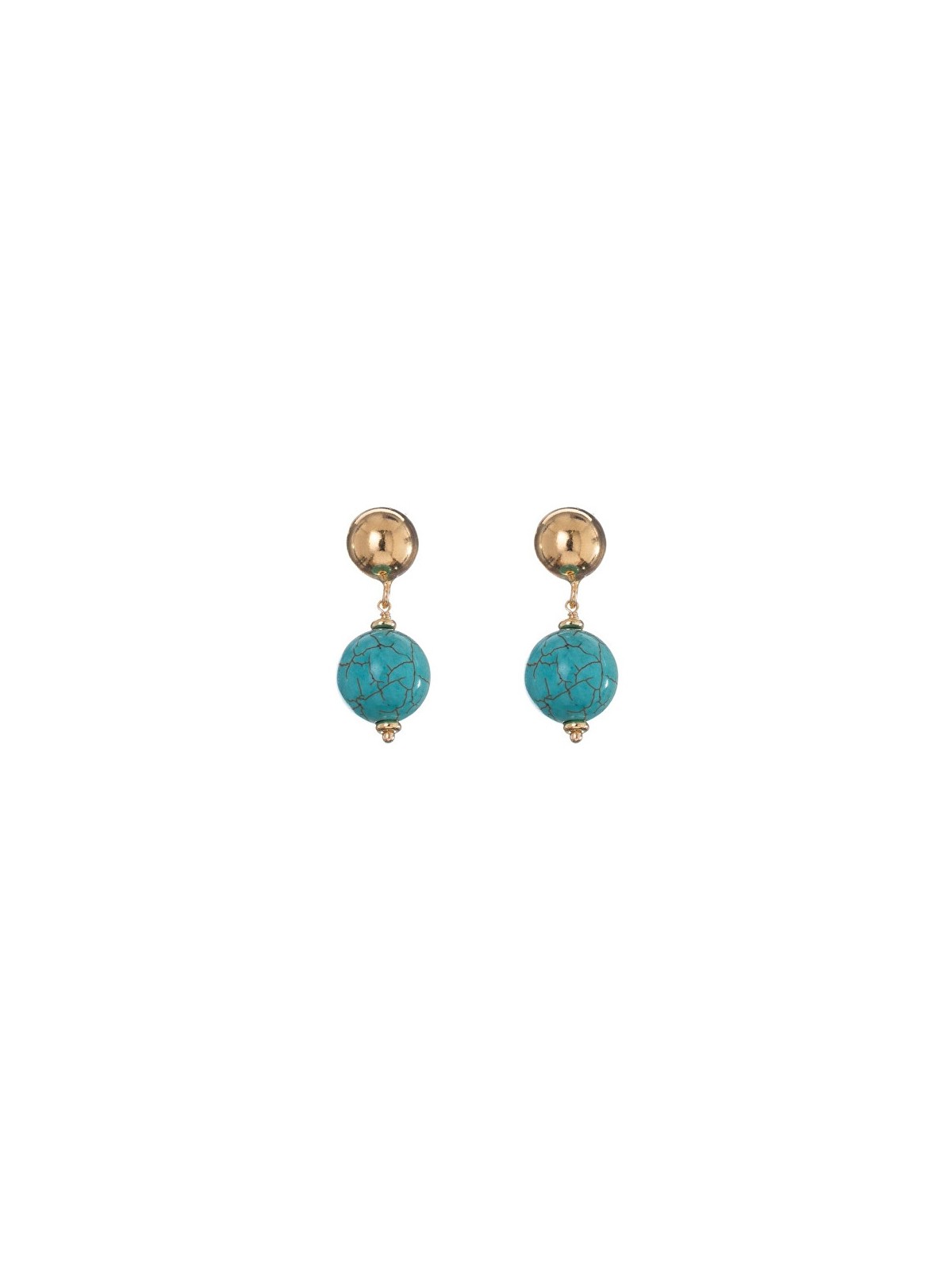 Alisia Orecchini pendenti placcati oro con turchese AL5075.01.069 donna