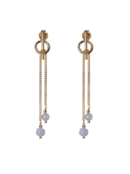 Alisia Orecchini pendenti placcati oro con morganite AL3123.01.073 donna