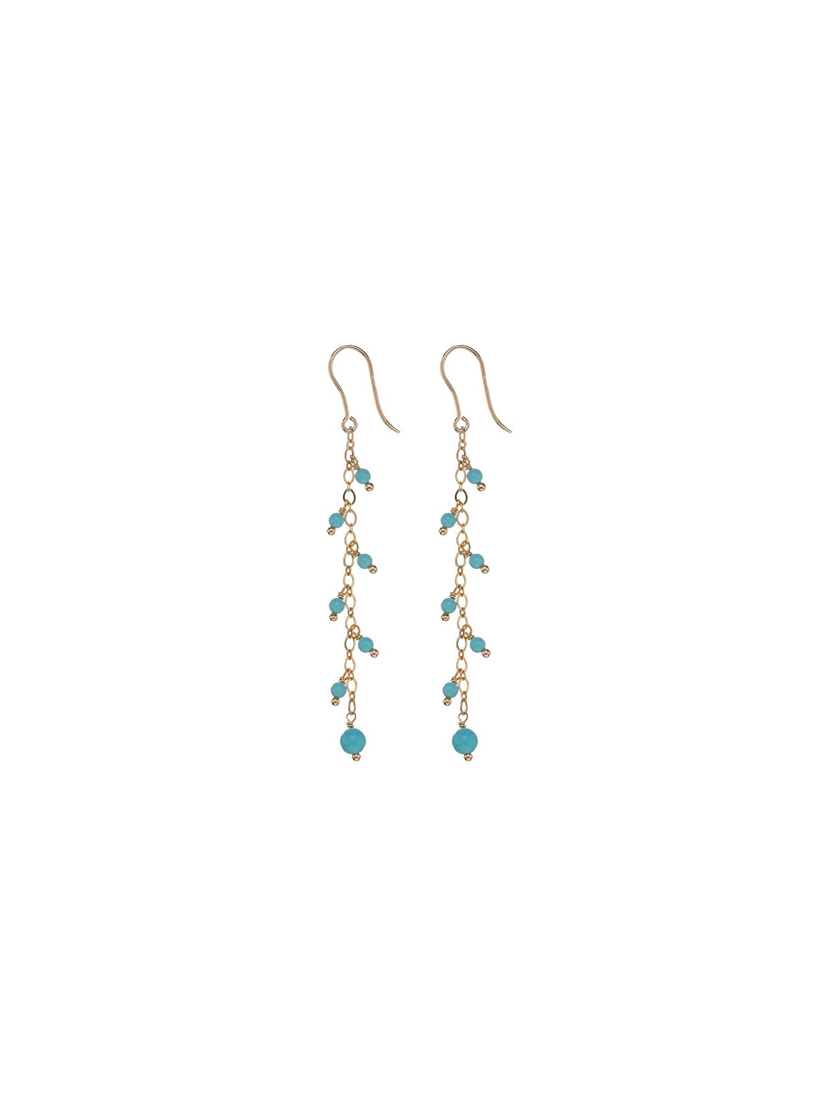Alisia Orecchini pendenti placcati oro con turchese AL5092.01.069 donna
