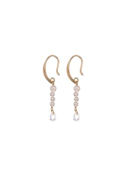 Alisia Orecchini pendenti placcati in oro con perle vere AL4925-Oro donna