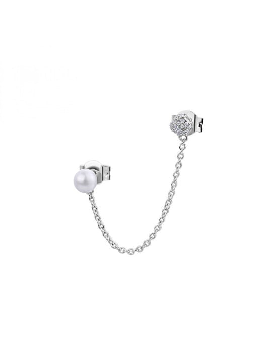 Rosato Elegante orecchino singolo in argento con perla Azzurra RZAZ021 donna