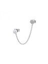 Rosato Elegante orecchino singolo in argento con perla Azzurra RZAZ021 donna