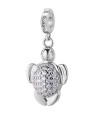 Rosato Ciondolo in argento coordinato con tartaruga marina - Storia RZ255R donna