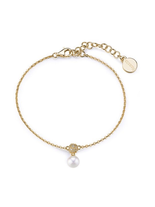 Rosato Elegante bracciale placcato oro con perla Azzurra RZAZ015 donna