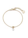 Rosato Elegante bracciale placcato oro con perla Azzurra RZAZ015 donna