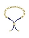 Lacoste Bracciale Line 2040252 con chiusura scorrevole placcata oro unisex