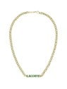 Lacoste Collana distintiva in acciaio placcato oro con scritta 2040475 uomo