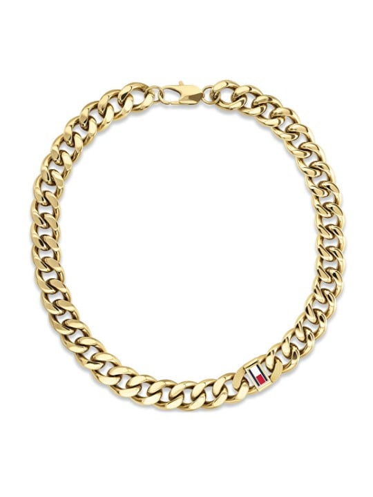 Tommy Hilfiger Collana massiccia placcata in oro per uomo Wild 2790636 uomo
