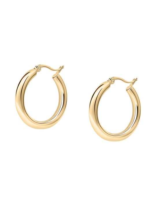 La Petite Story Anelli minimalisti in acciaio placcato oro LPS01AYQ113 donna