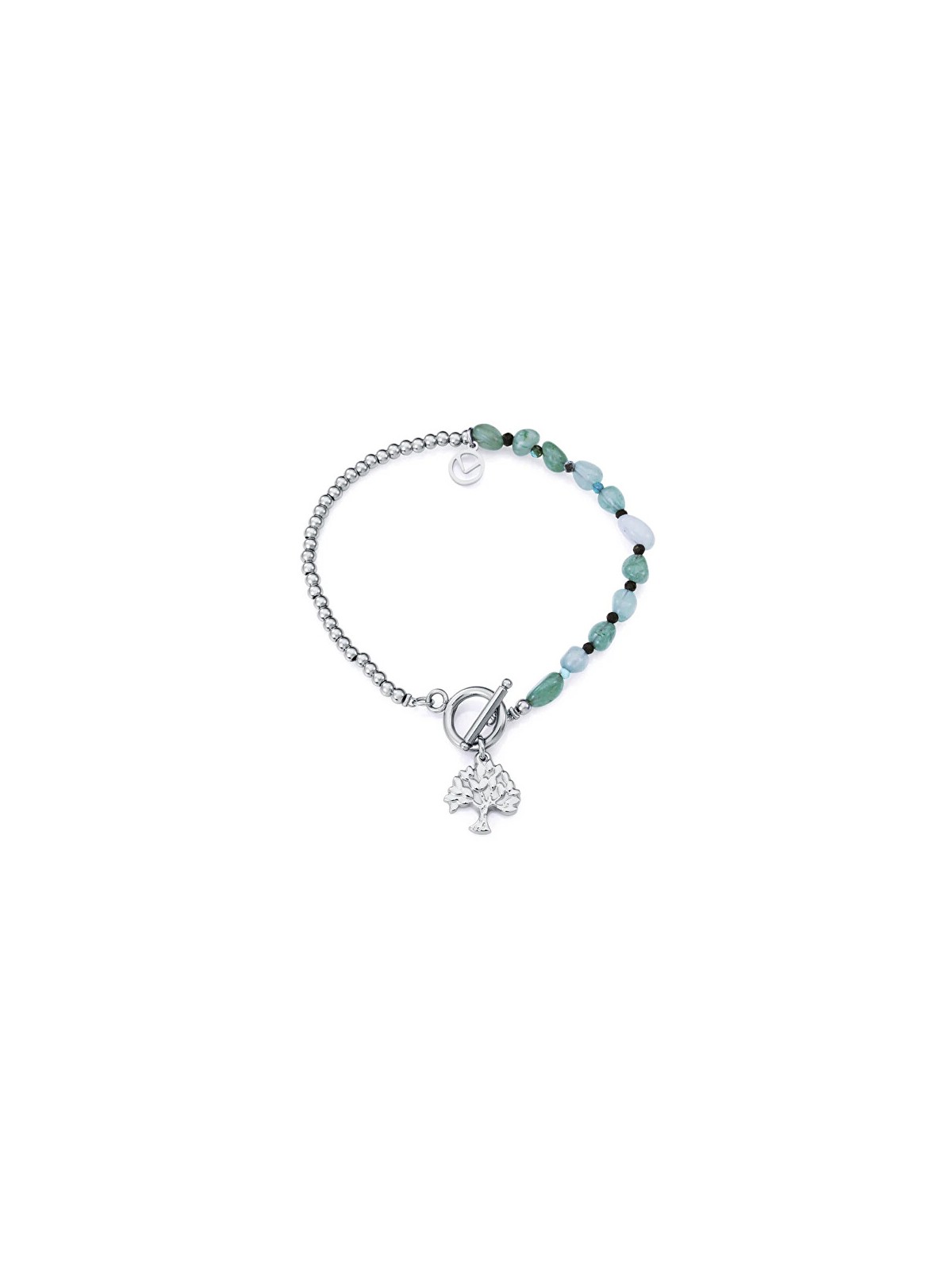 Viceroy Bracciale da donna in acciaio con apatite e turchese Kiss 14199P01000 donna