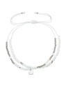 Evolution Group Bracciale doppio in tessuto con perline bianche 13038.1 donna
