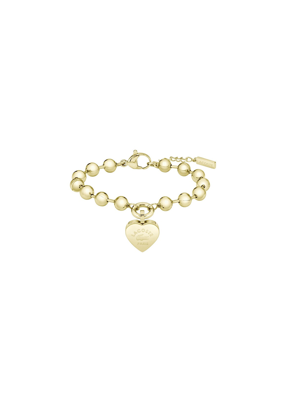 Lacoste Bracciale a sfere placcato oro Love My Croc 2040506 donna