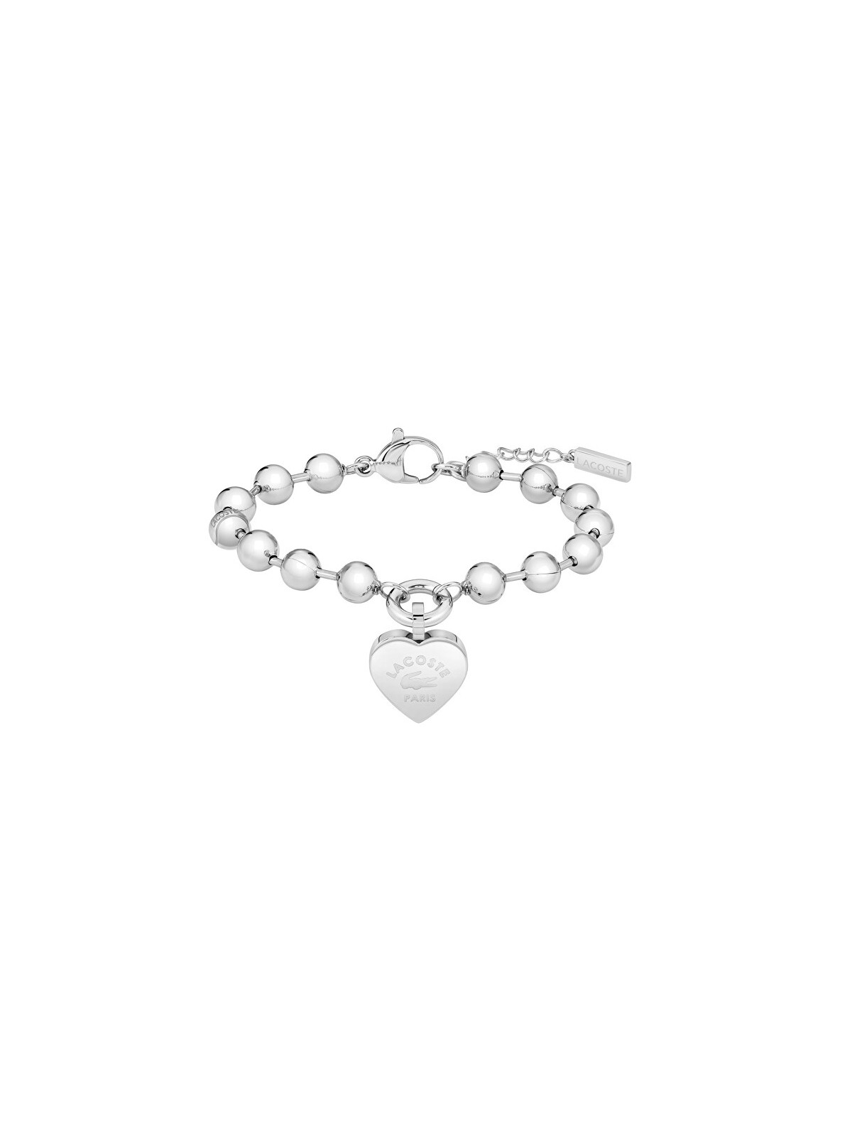 Lacoste Bracciale con sfere d'acciaio Love My Croc 2040505 donna