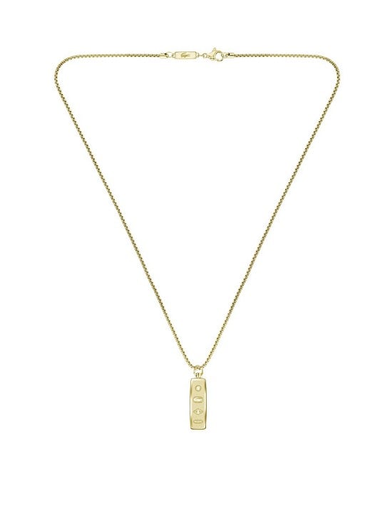 Lacoste Elegante collana da uomo placcata in oro District 2040537 uomo