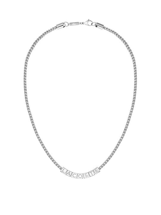 Lacoste Elegante collana da uomo con scritta 2040523 uomo