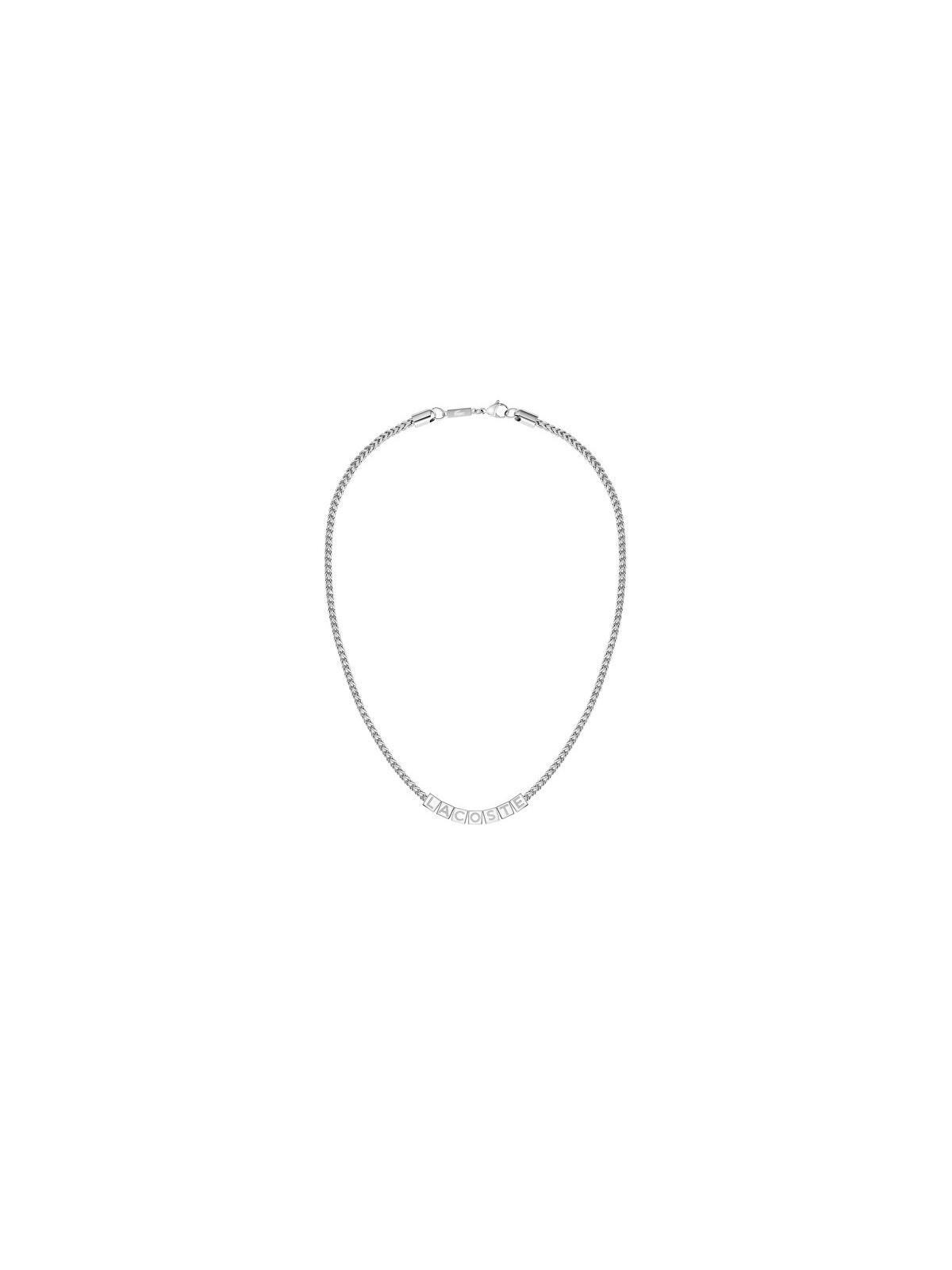 Lacoste Elegante collana da uomo con scritta 2040523 uomo