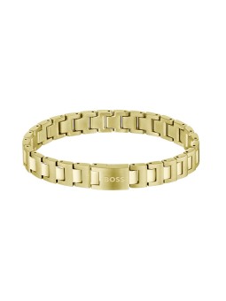 Hugo Boss Bracciale da uomo placcato oro Candor 1580753 uomo