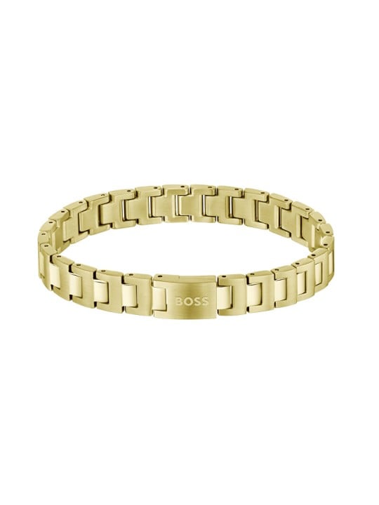 Hugo Boss Bracciale da uomo placcato oro Candor 1580753 uomo