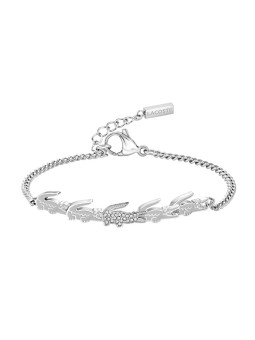 Lacoste Elegante bracciale in acciaio da donna con motivo coccodrillo 2040509 donna