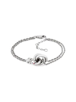 Tommy Hilfiger Bracciale in acciaio senza tempo con cerchi intrecciati e nodo nautico 2780990 donna