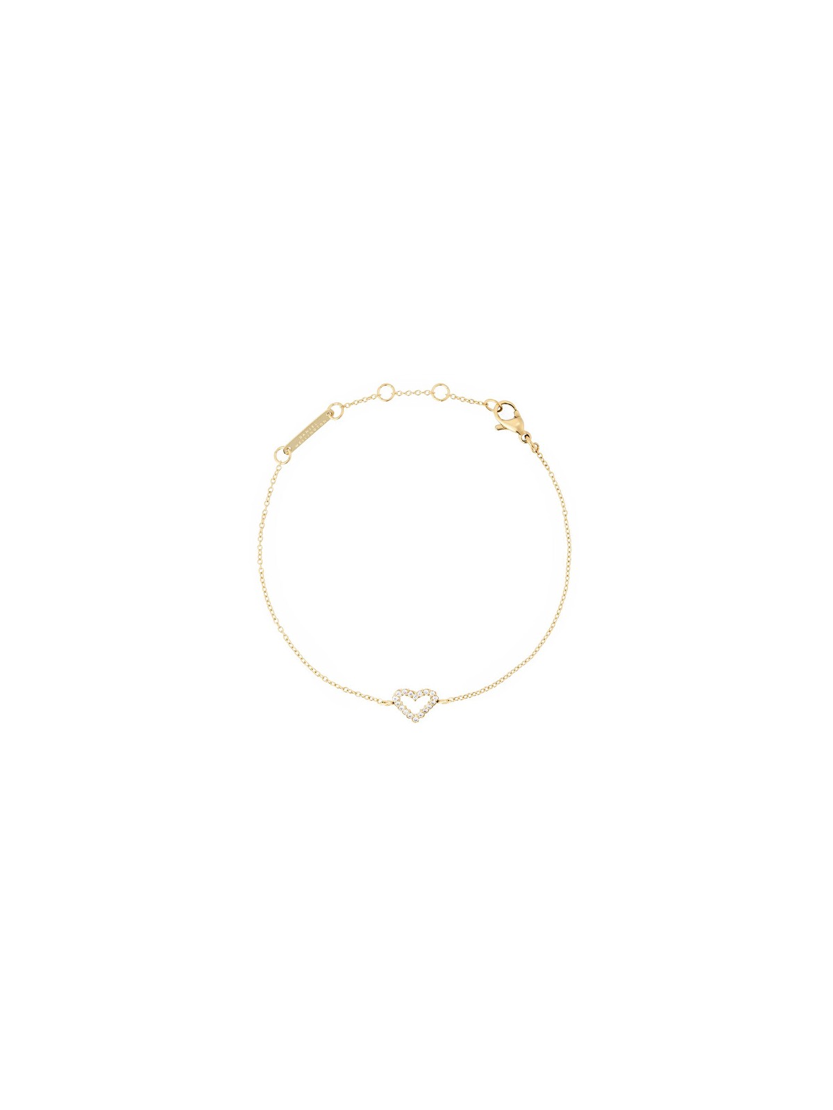 Daniel Wellington Incantevole bracciale placcato oro con cuore Mirelle DW00401617 donna