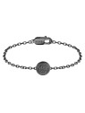 Hugo Boss Bracciale in acciaio nero con doppia B 1580764M unisex