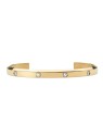 Daniel Wellington Bracciale aperto Classic Lumine DW004017 placcato oro massiccio - Lunghezza: 16,5 cm donna