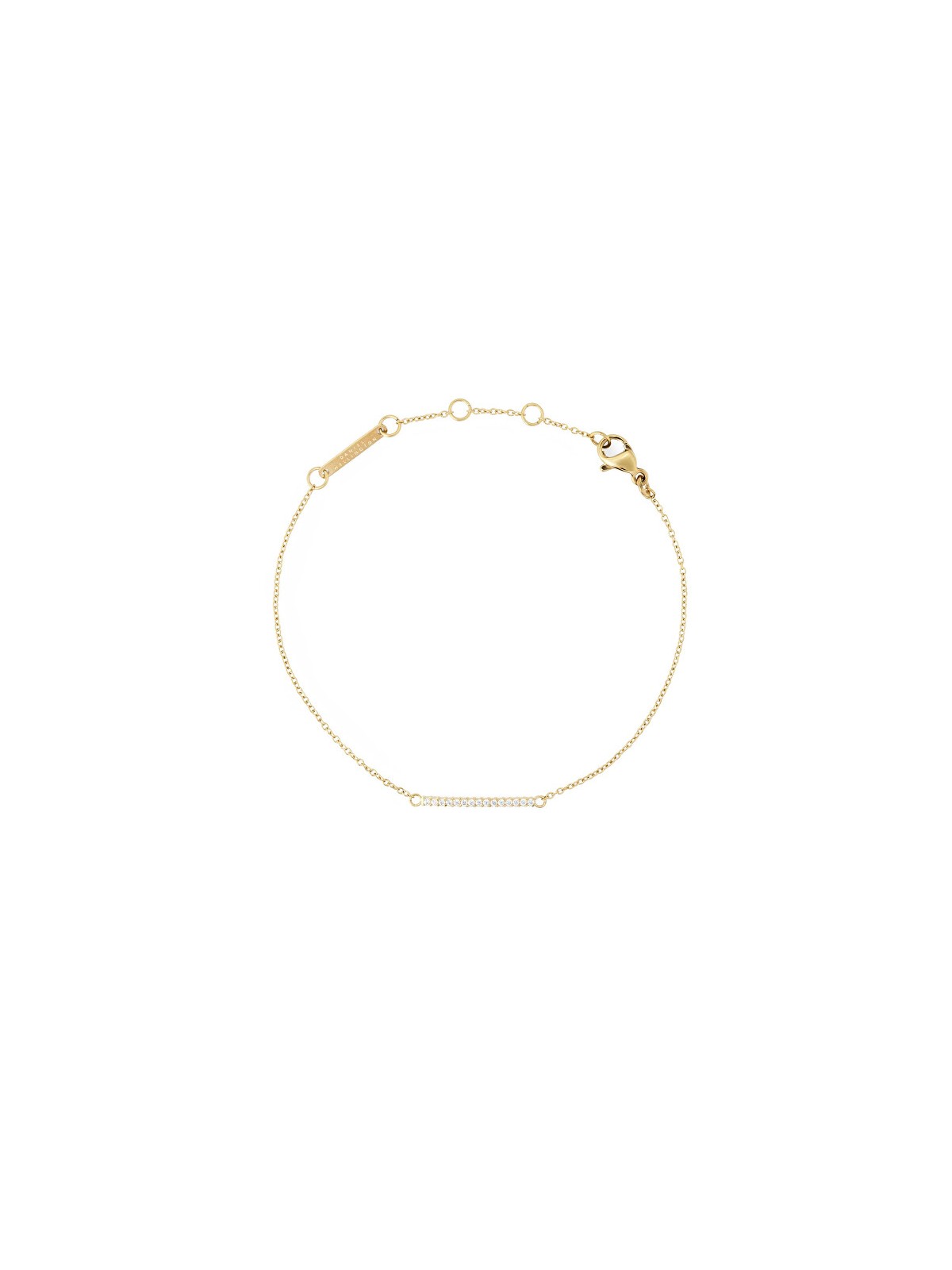 Daniel Wellington Elegante bracciale placcato oro con zirconi cubici Mirelle DW00401620 donna