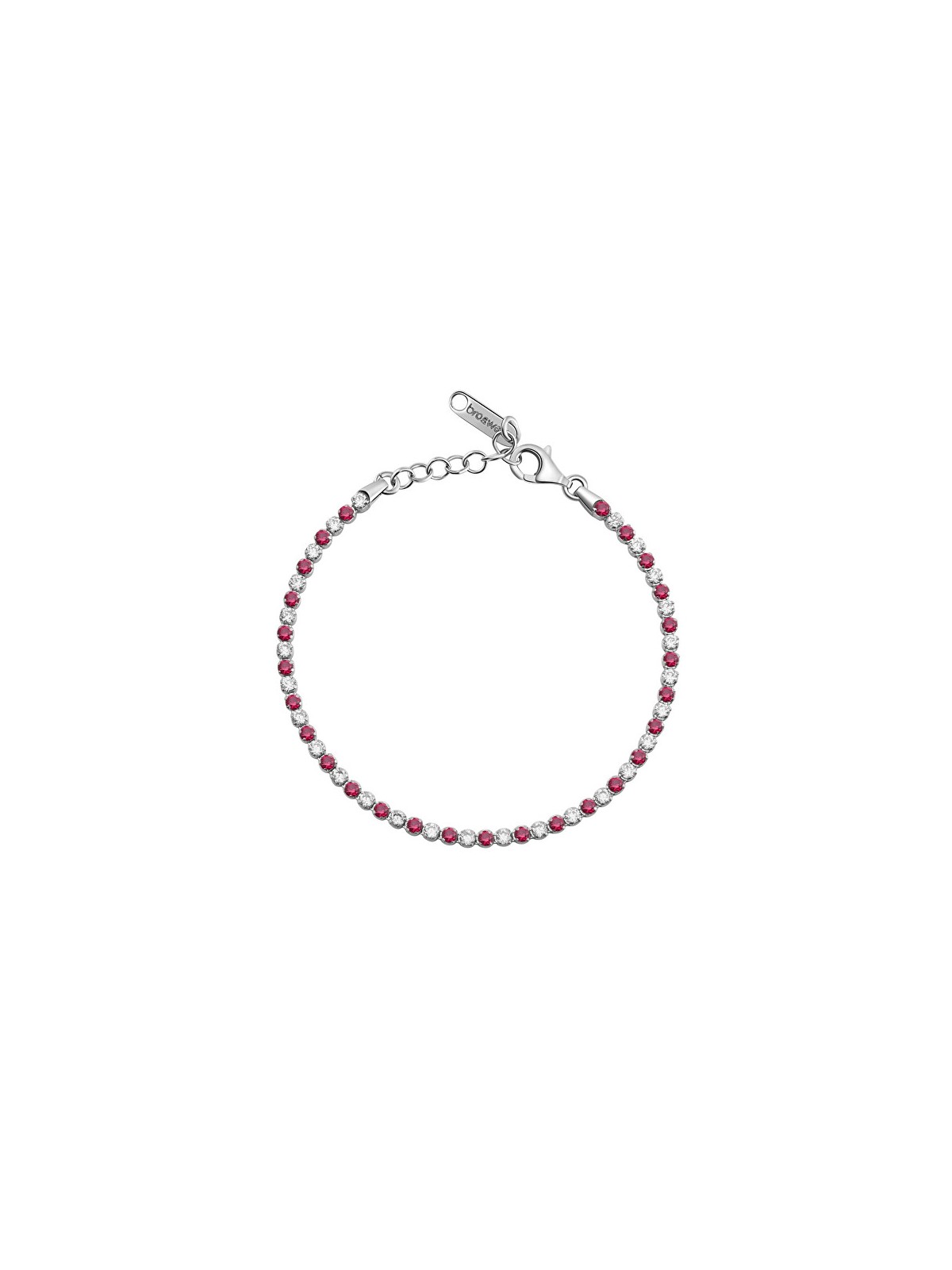 Brosway Splendido bracciale tennis con zirconi cubici e rubino Fancy Passion FPR130 donna