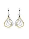 Silver Cat Eleganti orecchini pendenti in argento bicolore SC610 donna