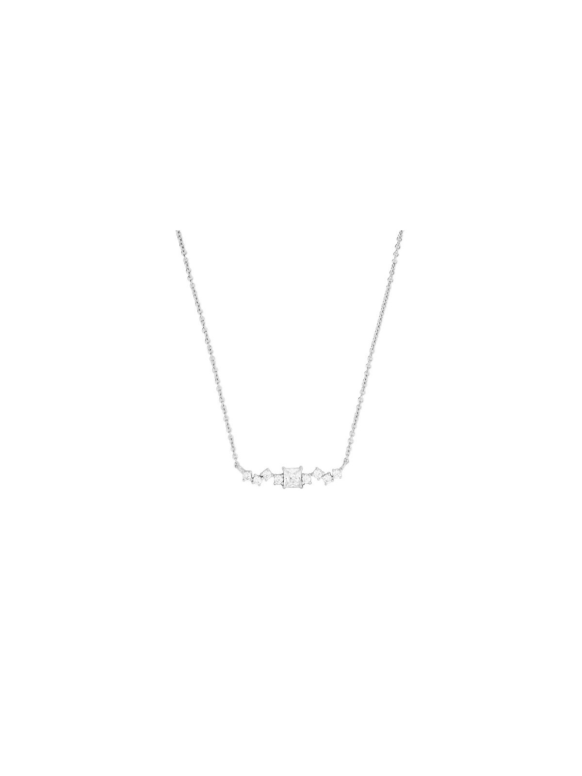 Silver Cat Collana scintillante in argento con zirconi cubici Classics SC617 donna
