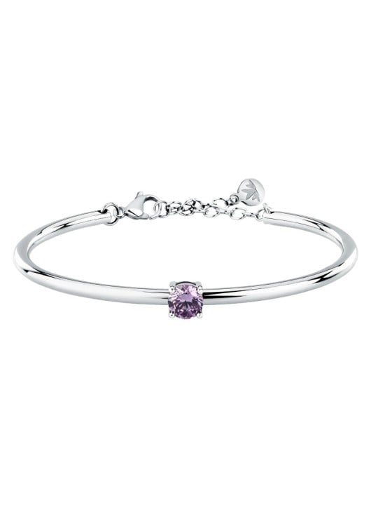 Morellato Bracciale da donna massiccio con zirconi viola Cerchi SAKM95 donna