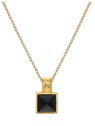 Hot Diamonds Bellissima collana catena e pendente Jac Jossa Hope DP914 con diamanti e onice. donna