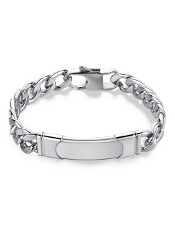 S'Agapõ Bracciale da uomo in acciaio Parkour SKR12 uomo