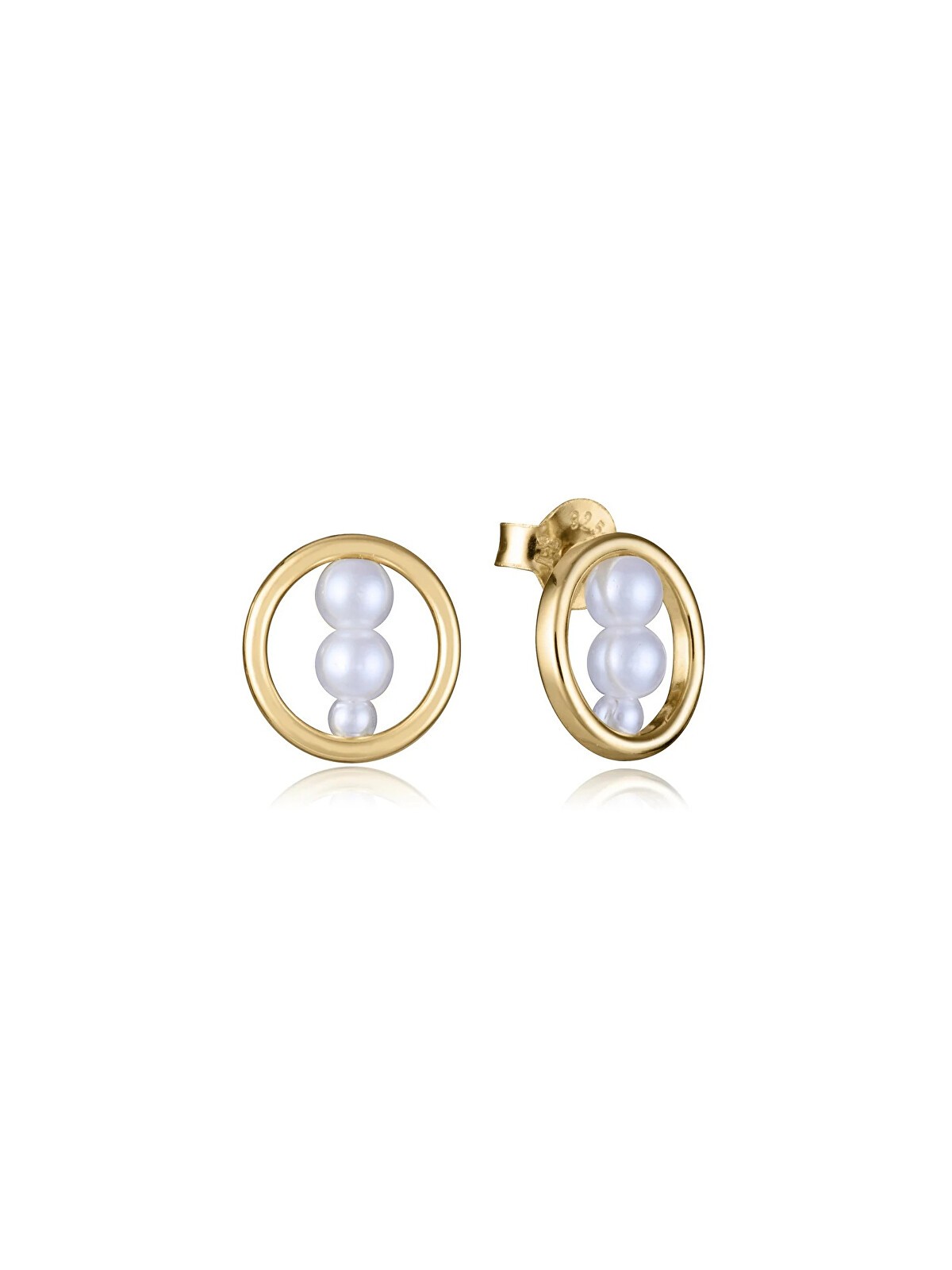 Viceroy Orecchini placcati in oro con perle sintetiche 2307E100-60 donna