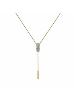 Trussardi Collana moderna in acciaio placcato oro Concept TJAYY01 donna